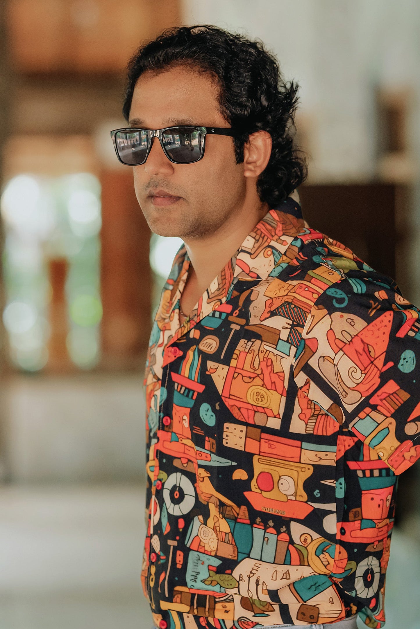 Lenzing Ecovero Shirt – Abstract 90s Art