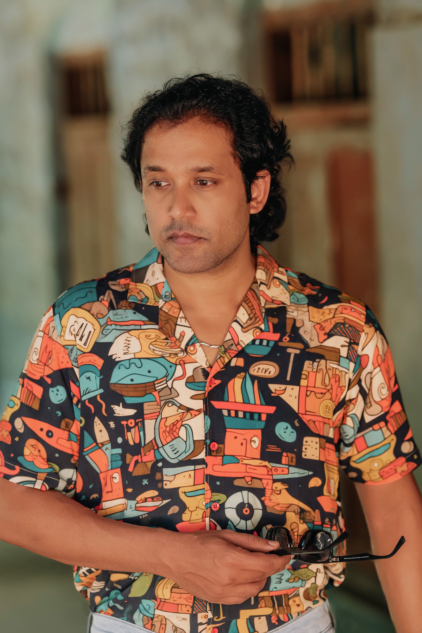 Lenzing Ecovero Shirt – Abstract 90s Art
