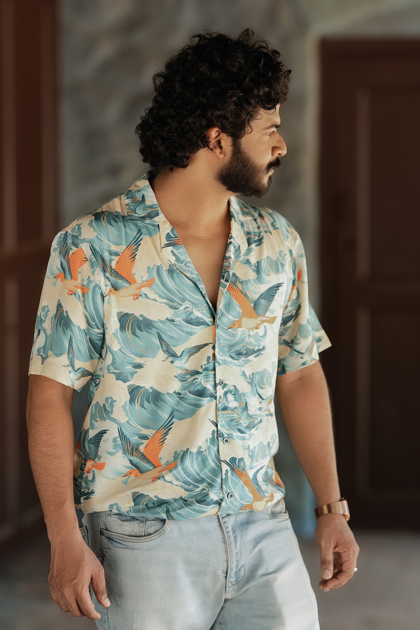 Lenzing Ecovero Shirt – Bird Wave