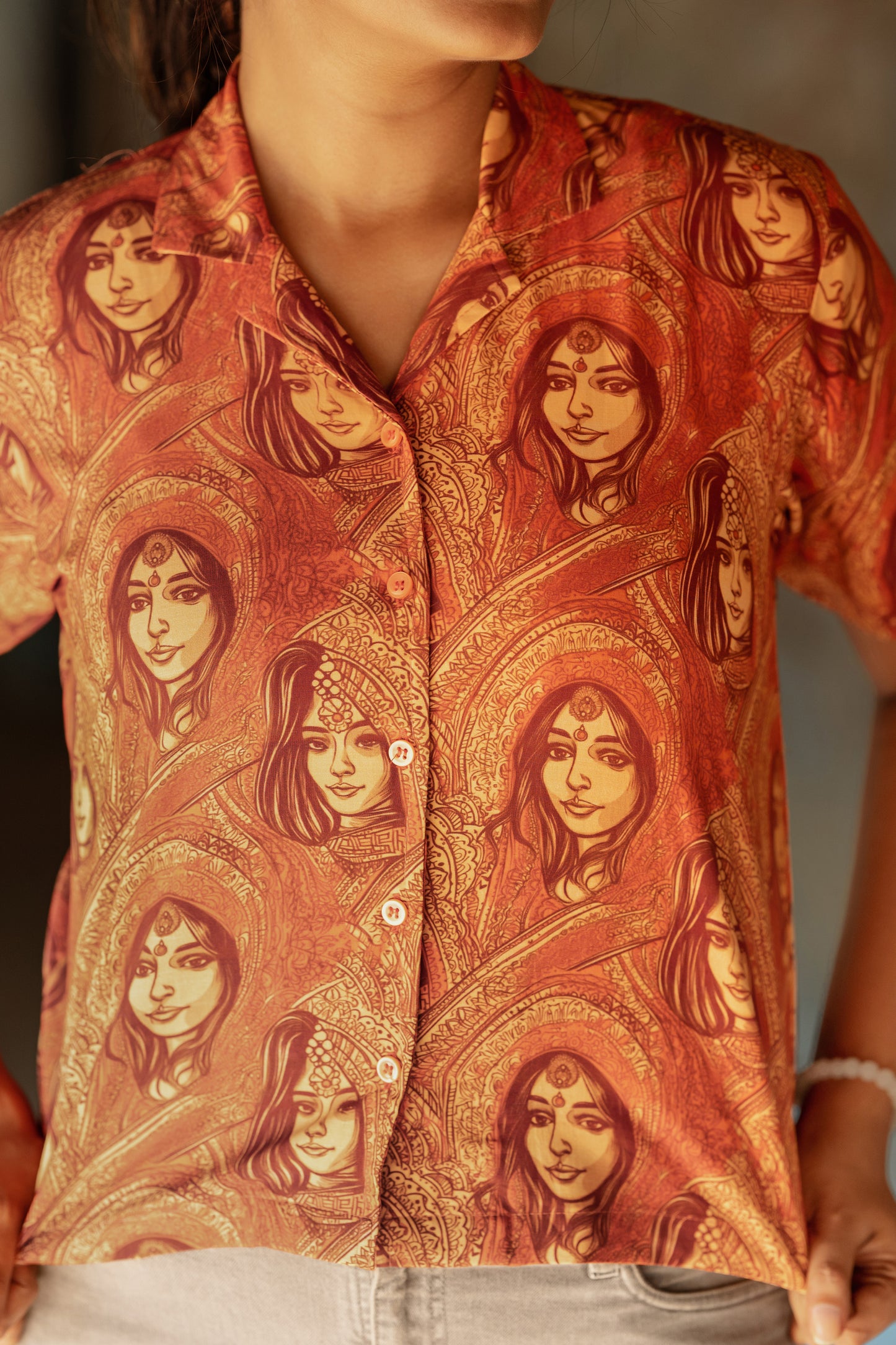 Indian Women Lenzing™ Ecovero™ Crop Shirt